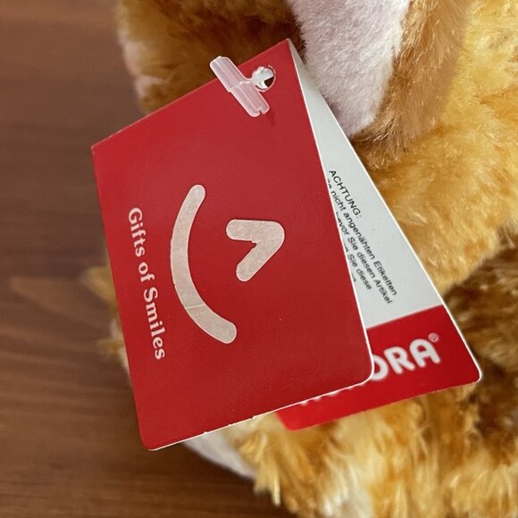 Aurora Mini Flopsie Molly Orange Tabby Cat Plush - Picture 5 of 7